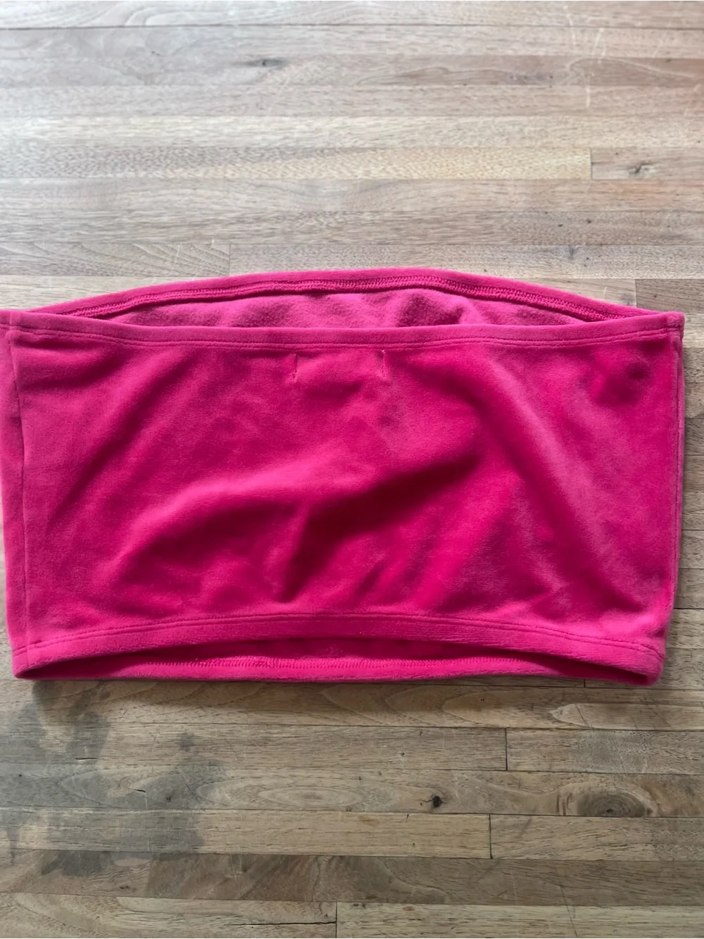 Juicy Couture Fuchsia Rhinestone Logo Bandeau Tube Top | Women’s Medium | Y2K - Picture 7 of 7